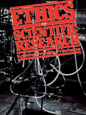 cover image of Ethics of Scientific Research